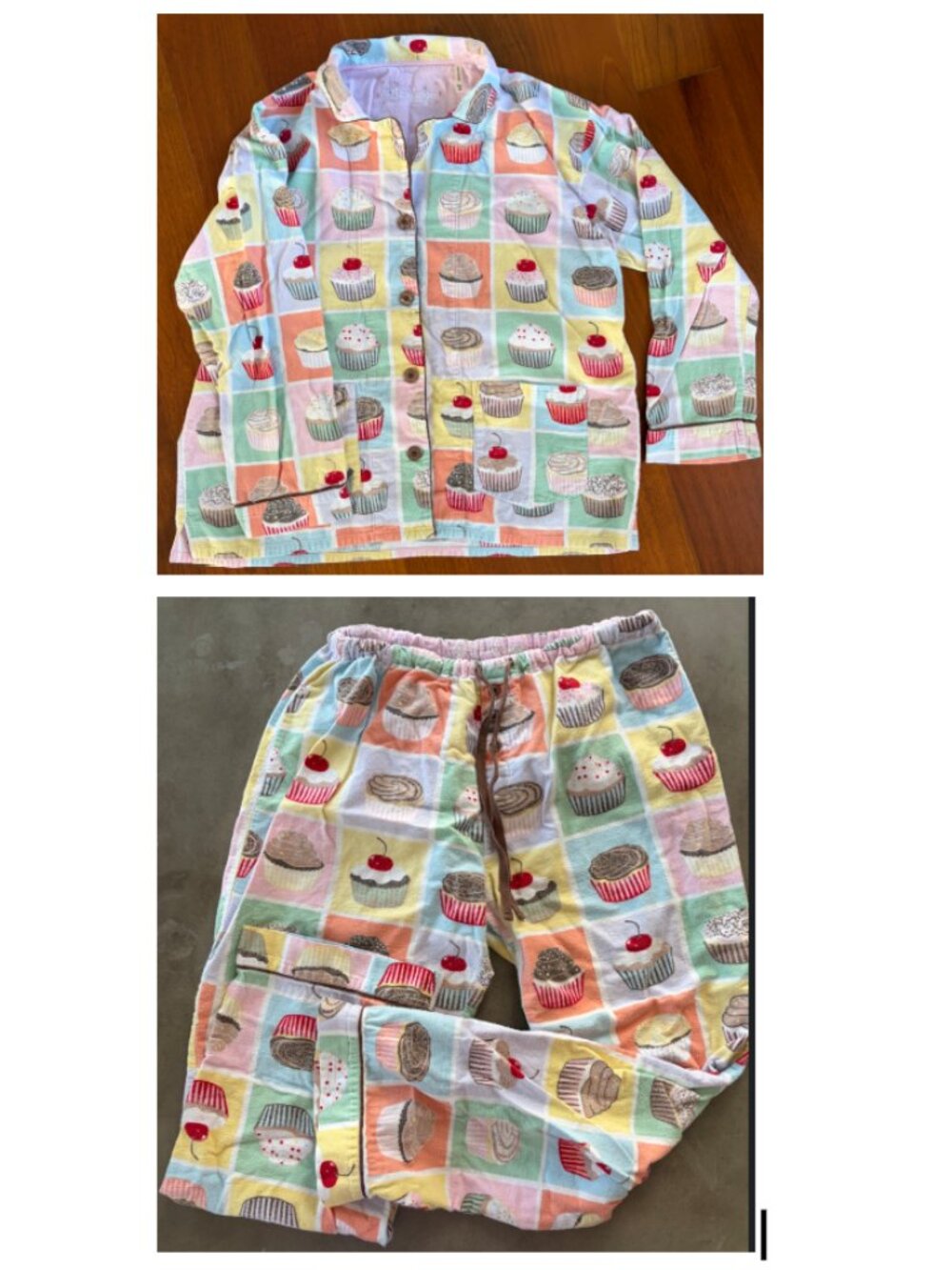 PJ Salvage Cupcake Pajamas (Liz Lemon/Tina Fey/30 Rock) Halloween Costume